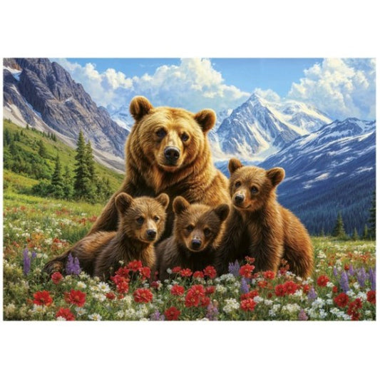 Puzzle Ursos Grizzly no Canadá - Educa - 1000 Peças, caixa