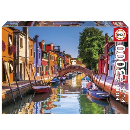 Burano, Italy puzzle by Educa with 3000 pieces