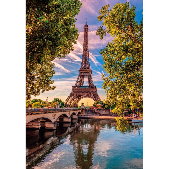 Puzzle Along the Seine Clementoni 500 piezas, puzzle montado