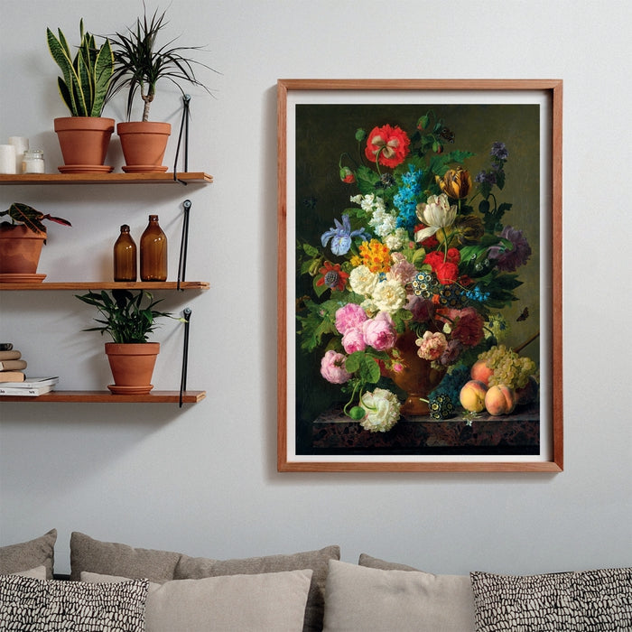 Puzzle Van Dael Bowl of Flowers Clementoni 1000 piezas, detalle de la imagen