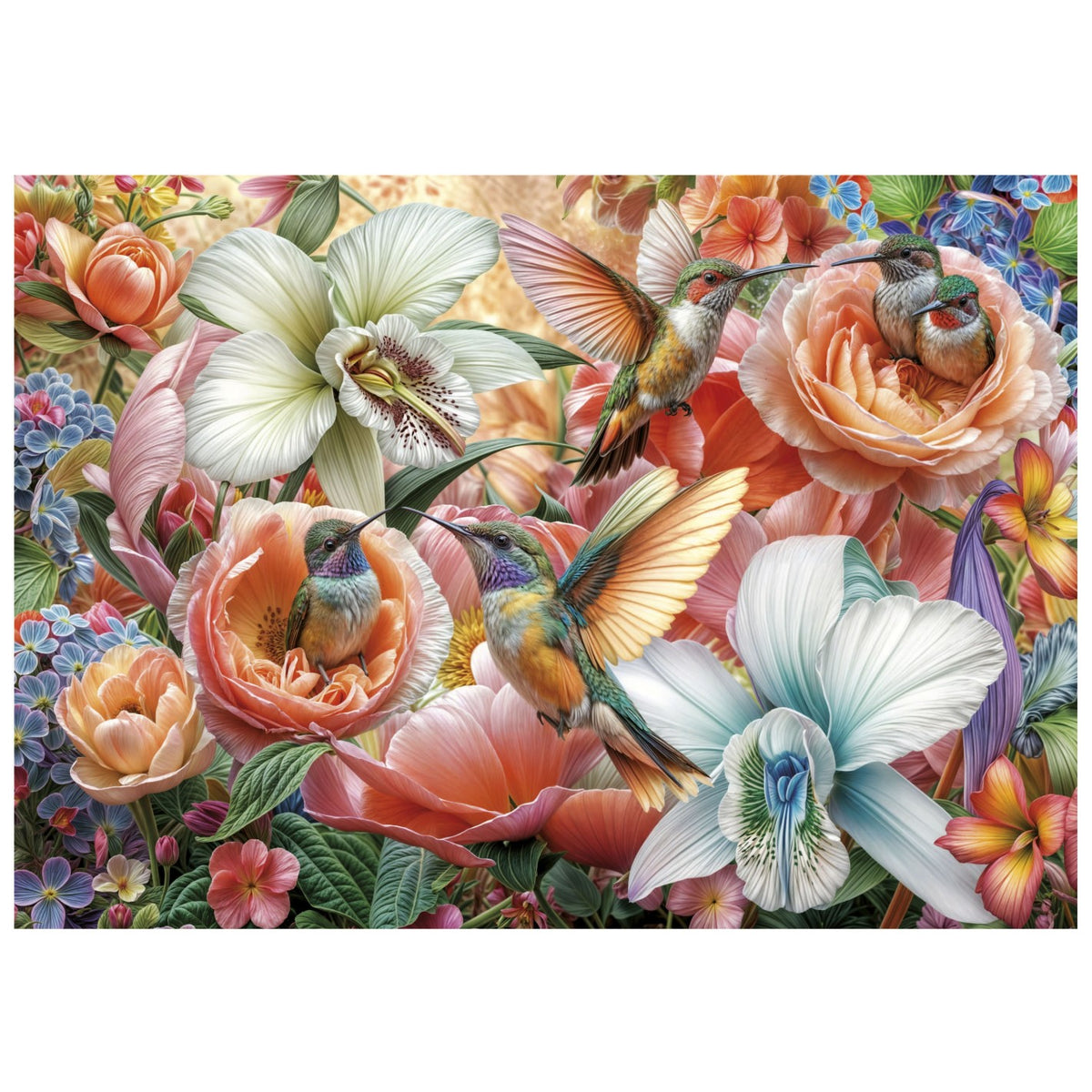 Puzzle Jardín de colibríes - Educa - 500 piezas