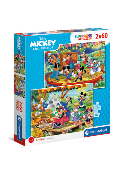 Puzzle Mickey & Friends - Clementoni - 2x60 Peças