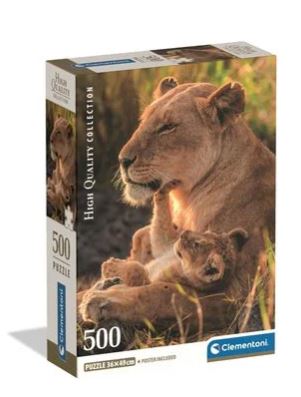 Puzzle Feline Love Clementoni 500 piezas, caja