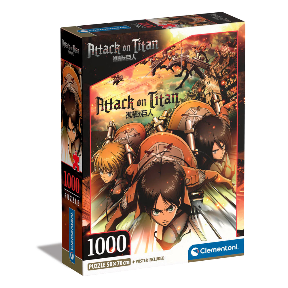 Attack on Titan Puzzle - Clementoni - 1000 Pieces