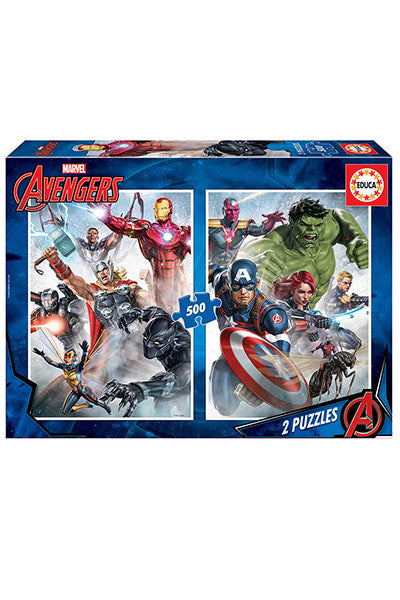 Puzzle Avengers - Educa - 2x500 Peças