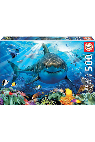 Puzzle Grande Tubarão Branco - Educa - 500 Peças