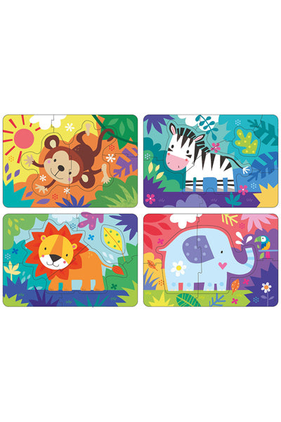 Puzzle Animais da Selva - Educa - 5, 6, 7 e 8 Peças