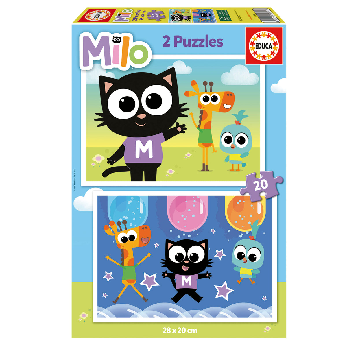 Puzzle Milo - Educa - 2x20 Peças