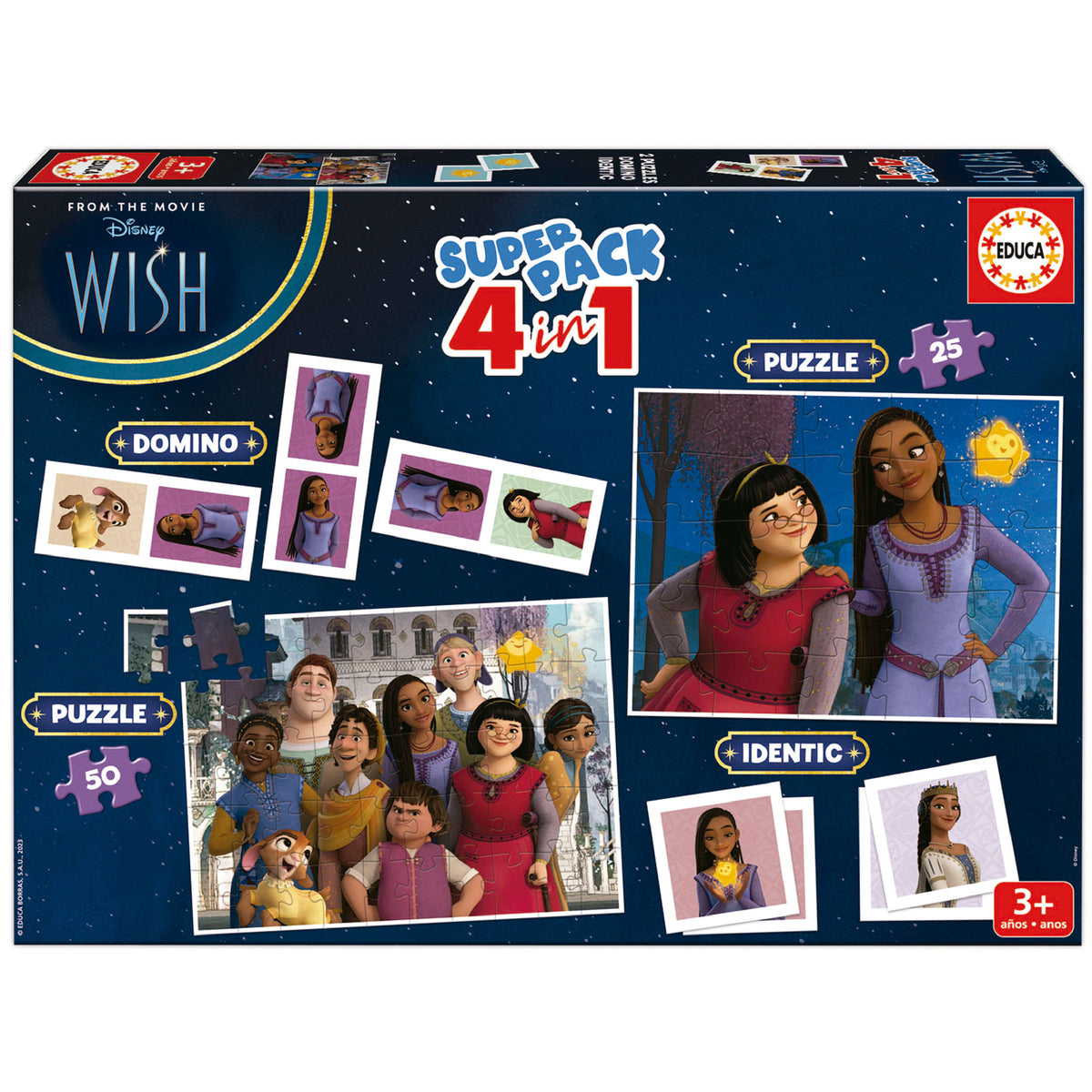 Puzzle 4 em 1 Wish - Educa