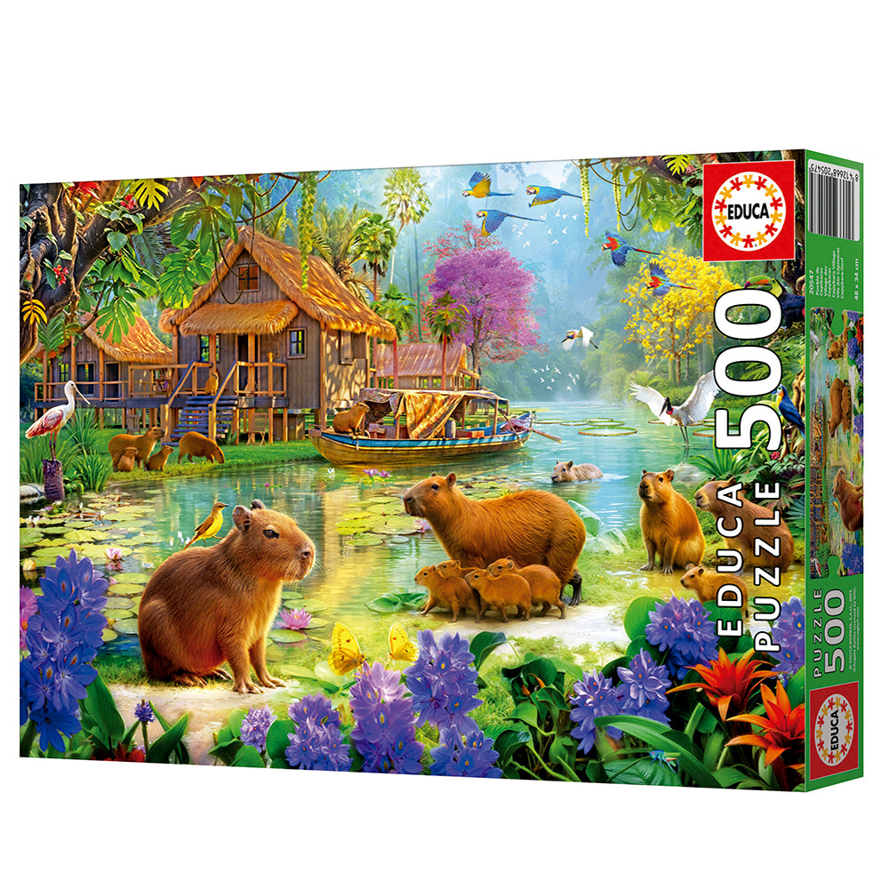 Puzzle Aldeia de Capivaras - Educa - 500 Peças