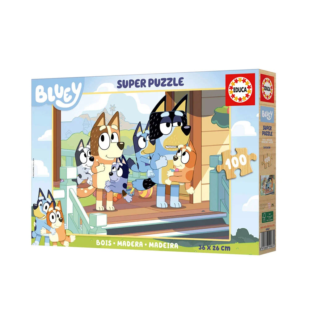 Bluey Holzpuzzle – Educa – 100 Teile