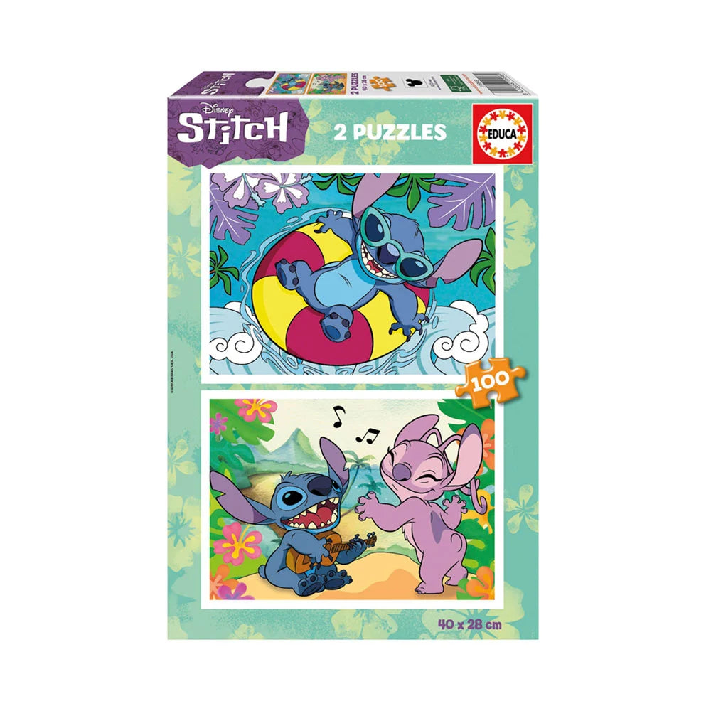Disney Stitch 2-in-1-Puzzle – Educa – 2 x 100 Teile