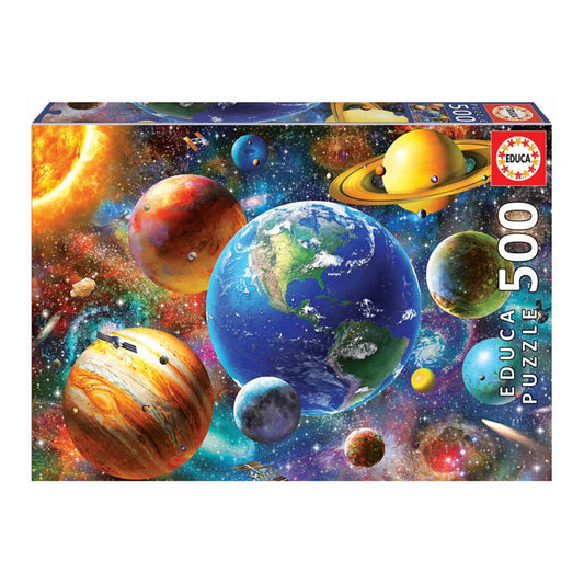 Colorful Solar System Puzzle - Educa - 500 pieces