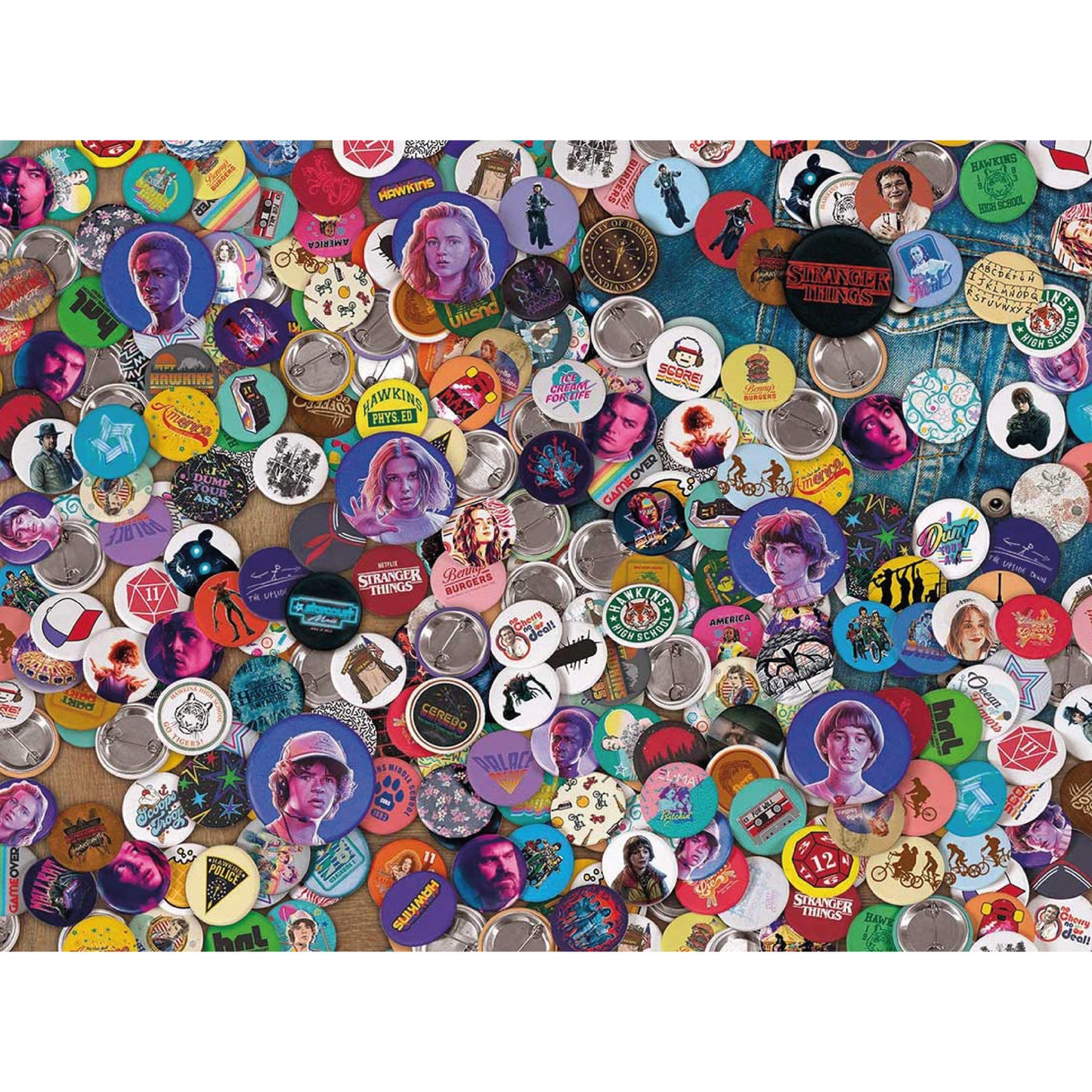 Puzzle Stranger Things Pins – Clementoni - 1000 pieces