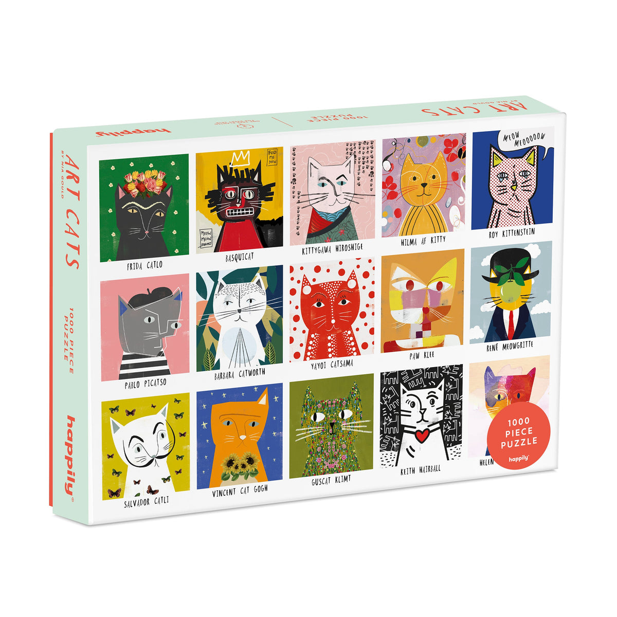 Puzzle Art Cats - Happily - 1000 Peças