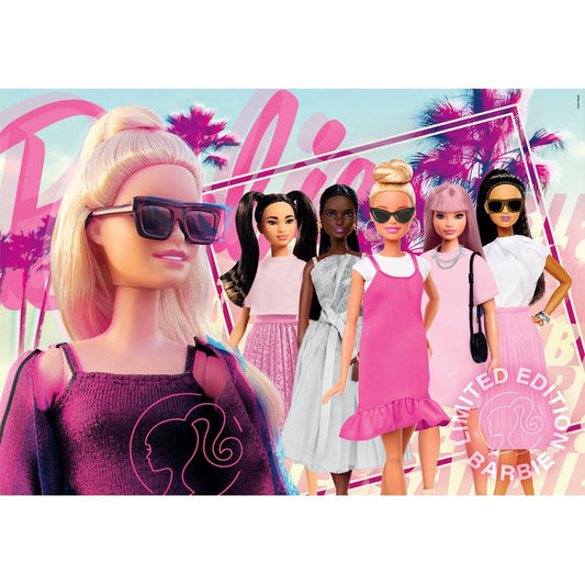 Puzzle Barbie da Clementoni montado, imagem completa (104 peças)