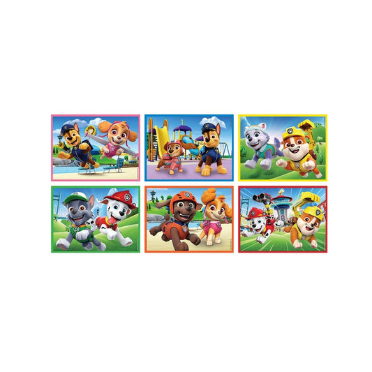 Puzzle de Cubos Patrulha Pata da Clementoni montado, imagem completa (12 cubos)