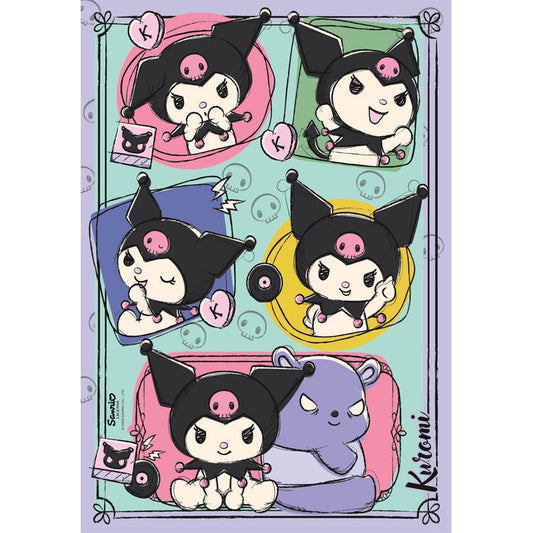 Puzzle Kuromi da Clementoni montado, imagem completa (500 peças)