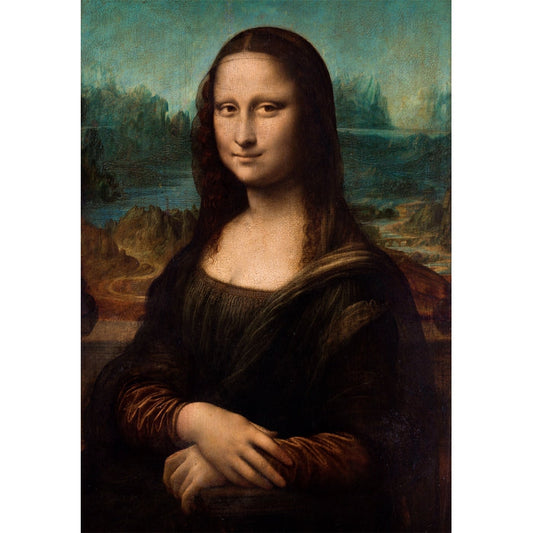 Puzzle Mona Lisa da Clementoni montado, imagem completa (1000 peças)