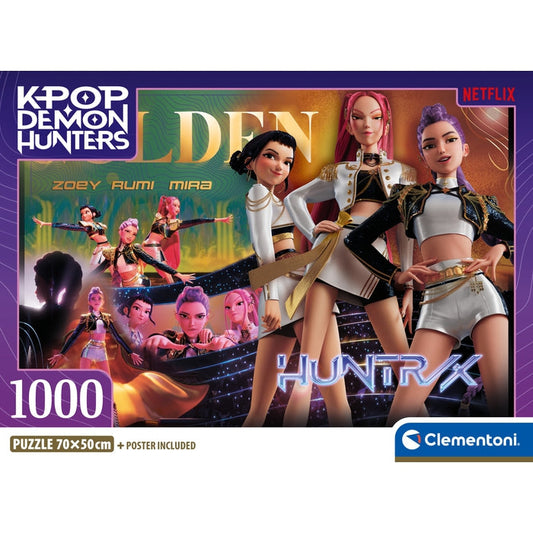 Puzzle KPop Demon Hunters Golden da Clementoni com 1000 peças