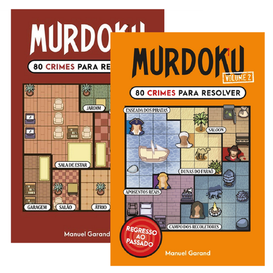 Pack de dois livros Murdoku, ideia de prenda para fãs de sudoku e mistérios