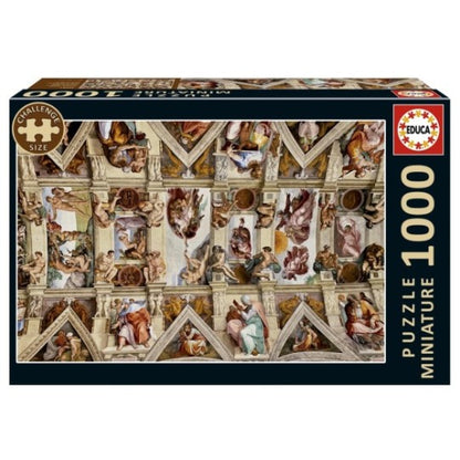 Puzzle Capela Sistina Miniature - Educa - 1000 Peças