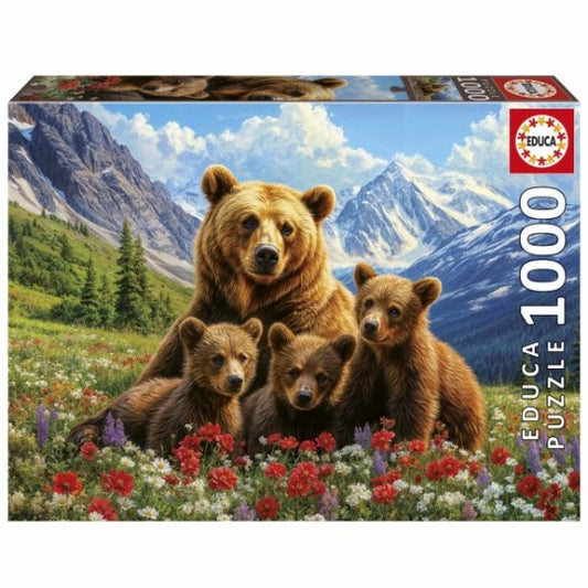 Puzzle Ursos Grizzly no Canadá - Educa - 1000 Peças