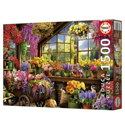 Puzzle Gartenhäuschen - Educa - 1500 Teile