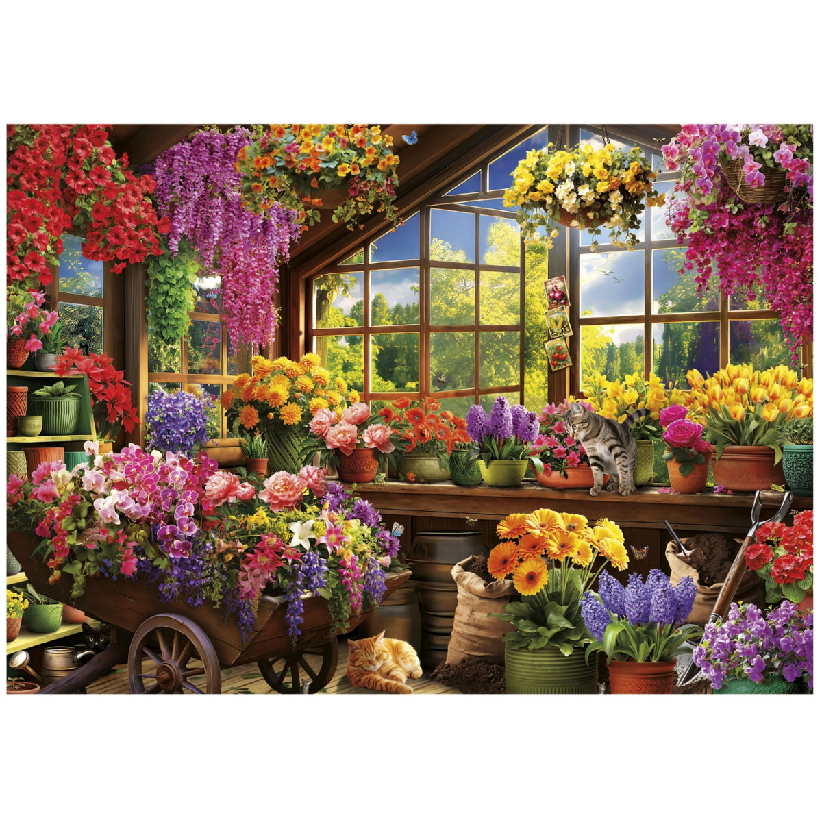 Puzzle Gartenhäuschen - Educa - 1500 Teile