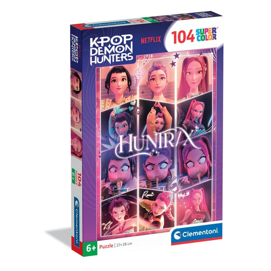 Puzzle KPop Demon Hunters HUNTR/X Retratos - Clementoni - 104 Peças