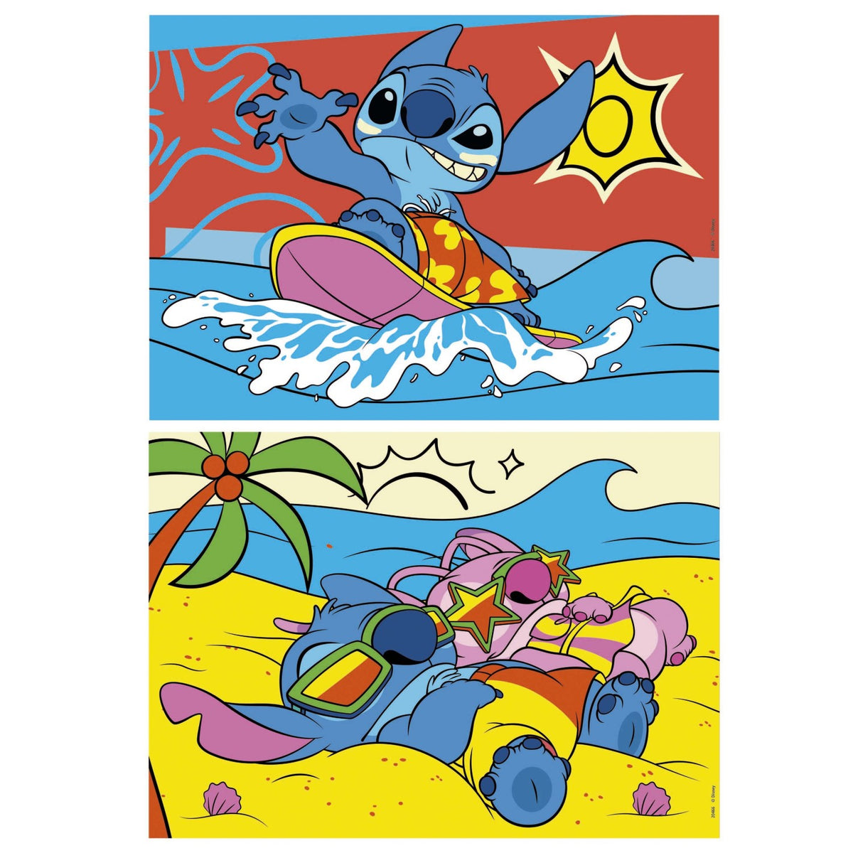 Stitch Puzzle - Educa - 2x48 Pieces