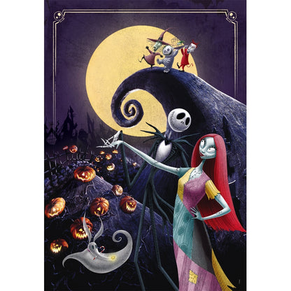 Puzzle Disney Nightmare Before Christmas - Clementoni - 1000 Peças, Jack Skellington e Sally