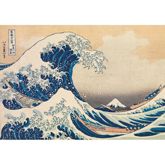 Puzzle Hokusai The Great Wave Clementoni 1000 piezas, puzzle montado