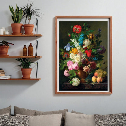 Puzzle Van Dael Bowl of Flowers Clementoni 1000 piezas, detalle de la imagen