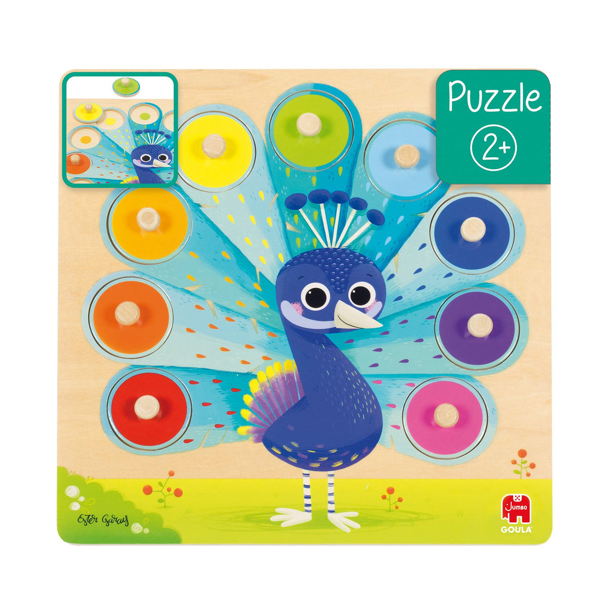 Holzpuzzle Pfau - Goula