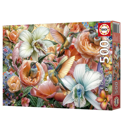 Puzzle Jardín de colibríes - Educa - 500 piezas