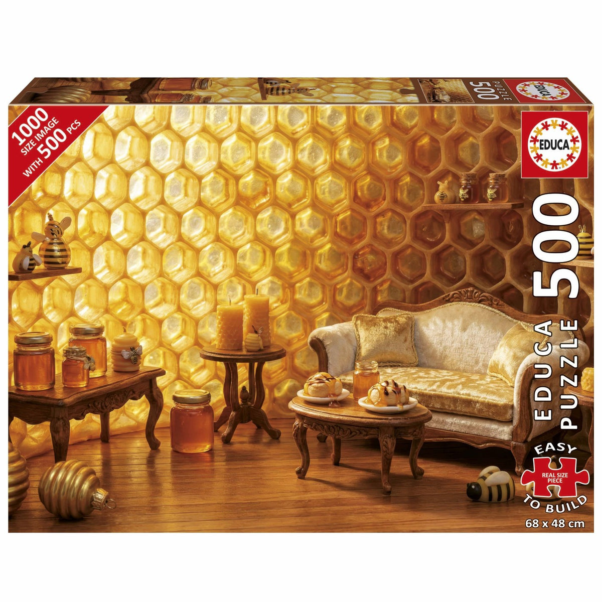 Puzzle Doce Lar de Mel - Educa - 500 Peças Plus