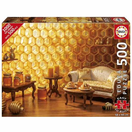 Puzzle Dulce hogar de miel - Educa - 500 piezas Plus