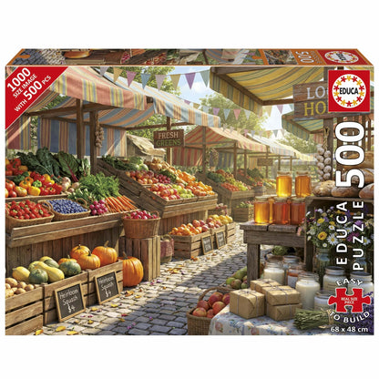 Puzzle Sonniger Markt - Educa - 500 Teile Plus