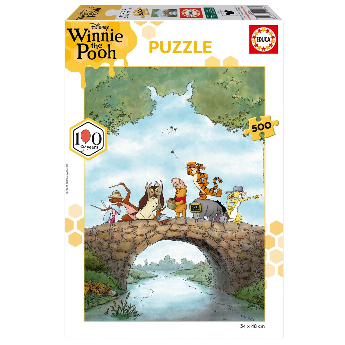 Disney Pooh 100th Puzzle - Educa - 500 Teile