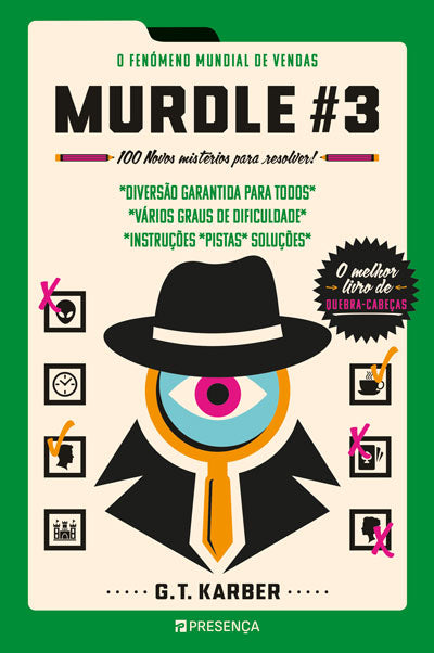 Livro Murdle #3 - 100 Novos Mistérios para Resolver! de G. T. Karber, capa