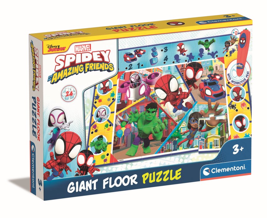 Tapete Puzzle com Jogo Interativo Spidey - Clementoni