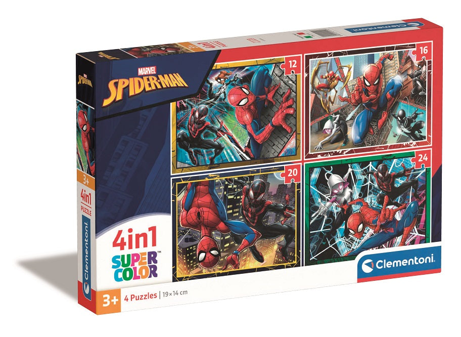 Puzzle Spiderman - Clementoni - 12, 16, 20 e 24 Peças