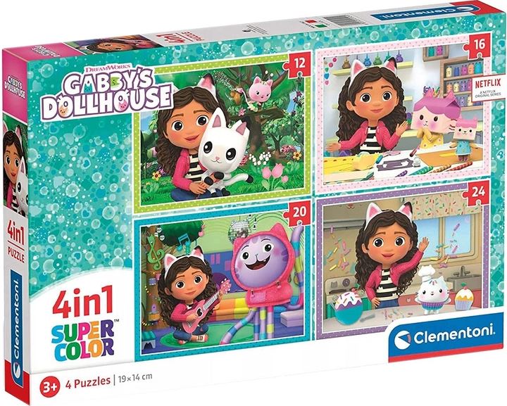 Puzzle Gabby's Doll - Clementoni - 3, 6, 9 e 12 Peças