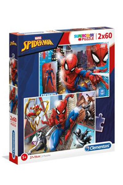 Puzzle Spiderman - Clementoni - 2x60 Piezas