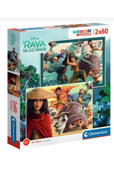 Puzzle Raya & the Last Dragon - Clementoni - 2x60 Peças