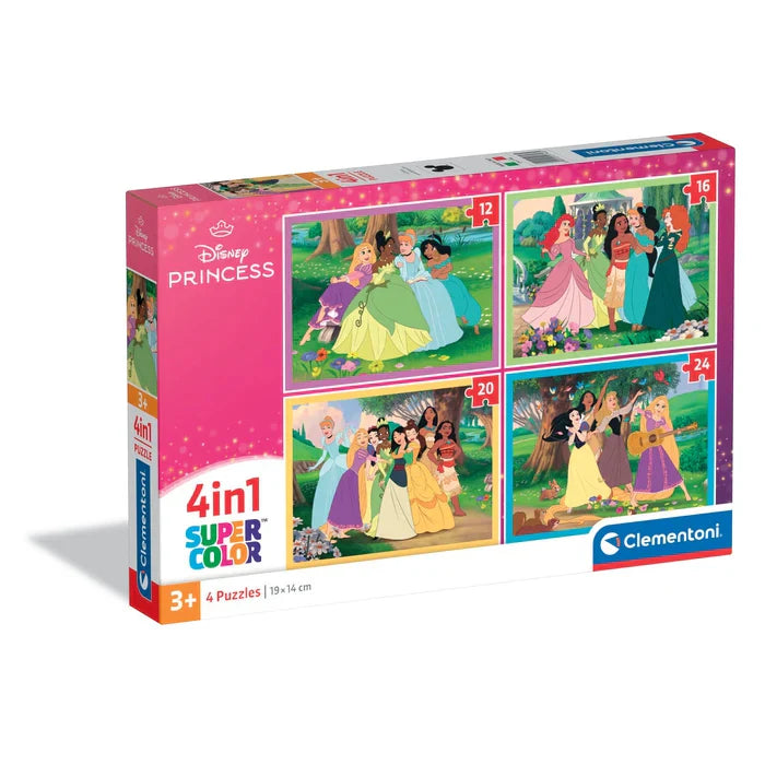 Puzzle 4 em 1 Disney Princess - Clementoni