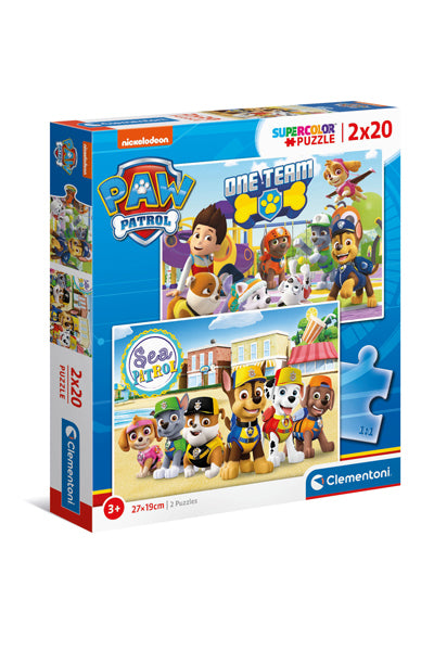 Puzzle Patrulha Pata - Clementoni - 2x20 Peças