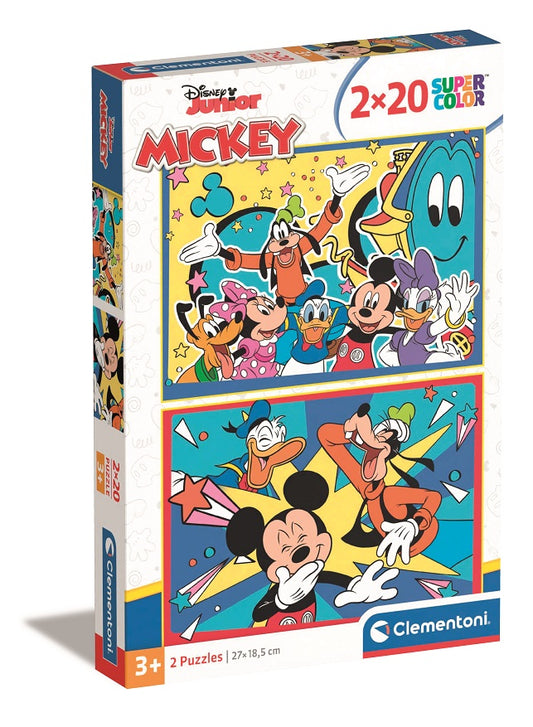 Puzzle Mickey and Friends - Clementoni - 2x20 Peças