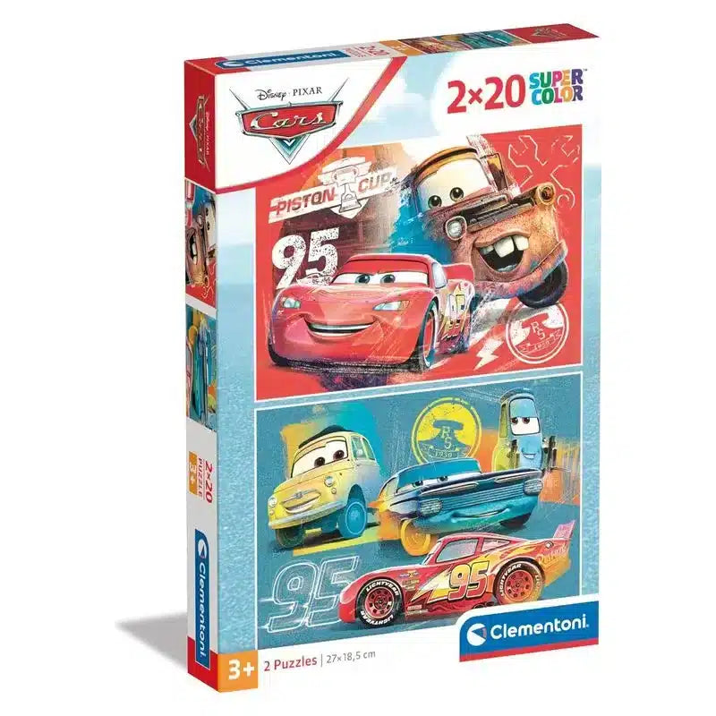 Puzzle Cars Disney - Clementoni - 2x20 Peças